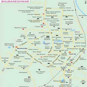 Bhubaneswar Guide Map