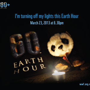 Switch off lights for Earth Hour on Saturday