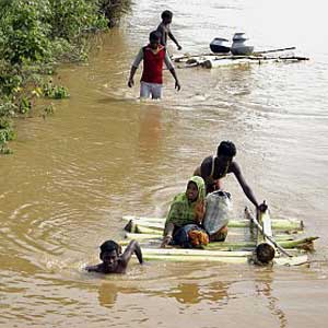 Floods hit Odisha after cyclone Phailin
