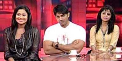 Arindam, Jhilik and Anisha promoted Love You Hamesha on TV