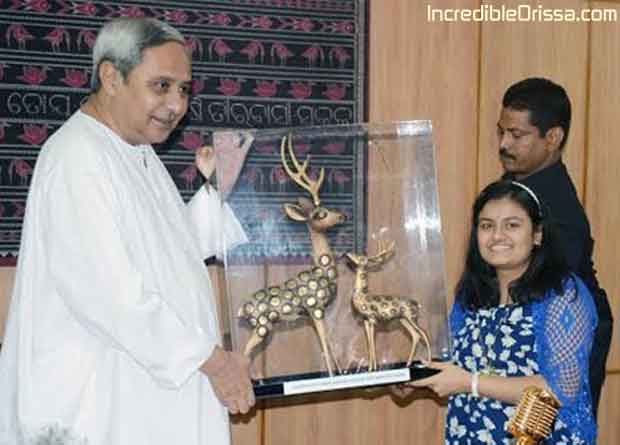 Odisha CM Naveen Patnaik with Ananya Sritam Nanda