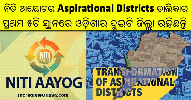 Odisha districts in Top 5 of Aspirational Districts ranking by NITI Aayog