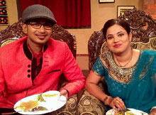 Singer Satyajeet and Rinky in Ambika Khudinka Handisala