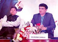 Sourav Ganguly in Bhubaneswar delivered a motivational talk