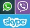 WhatsApp, Skype, Viber
