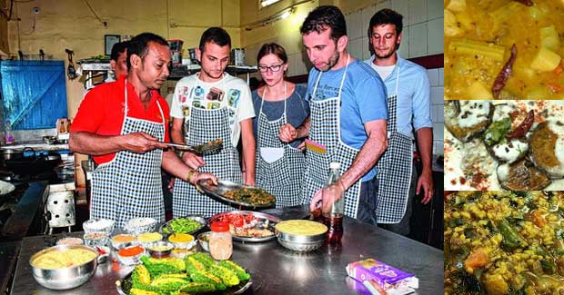Foreign tourists learn to cook Odia dishes in Kitchen Tourism