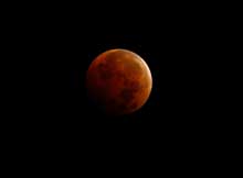 Odisha lunar eclipse image
