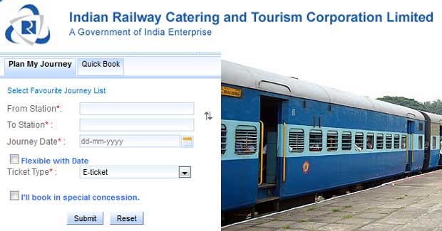 No service tax on online train tickets booked through IRCTC website